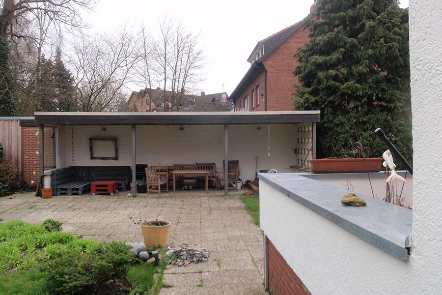 Regenwasserversickerung vorher